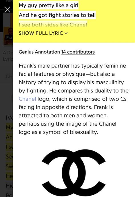 is chanel about being bi|The Story Behind The Song: Frank Ocean’s groundbreaking .